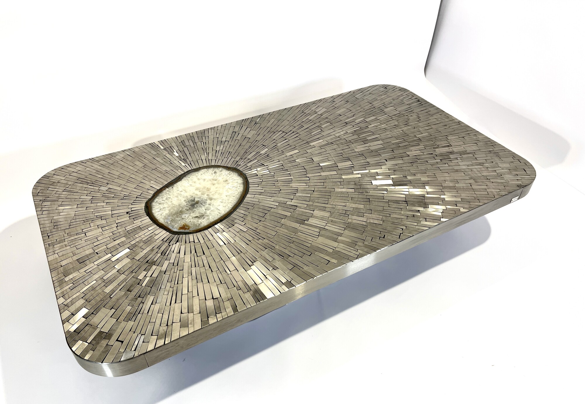 Coffee table mosaic stainless steel by Stan UIsel