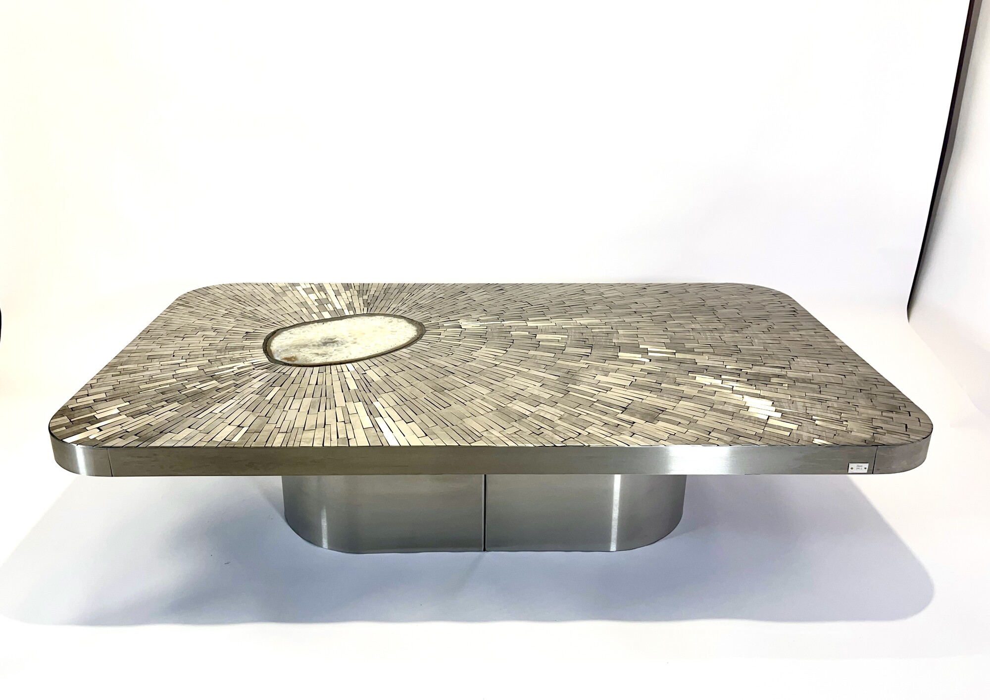 Coffee table mosaic stainless steel by Stan UIsel